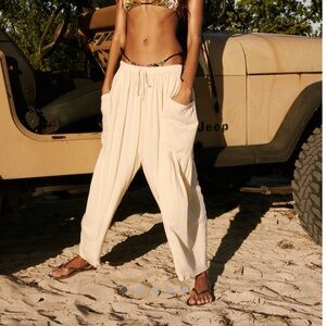 Free People Quinn Pant in Seed Pearl / Cream